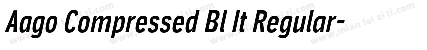 Aago Compressed Bl It Regular字体转换
